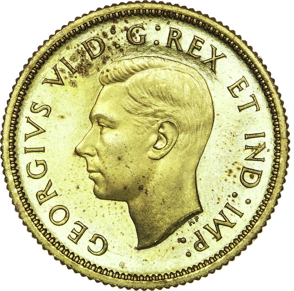 Avers de 25 cents Caribou (1965, Canada), argent.