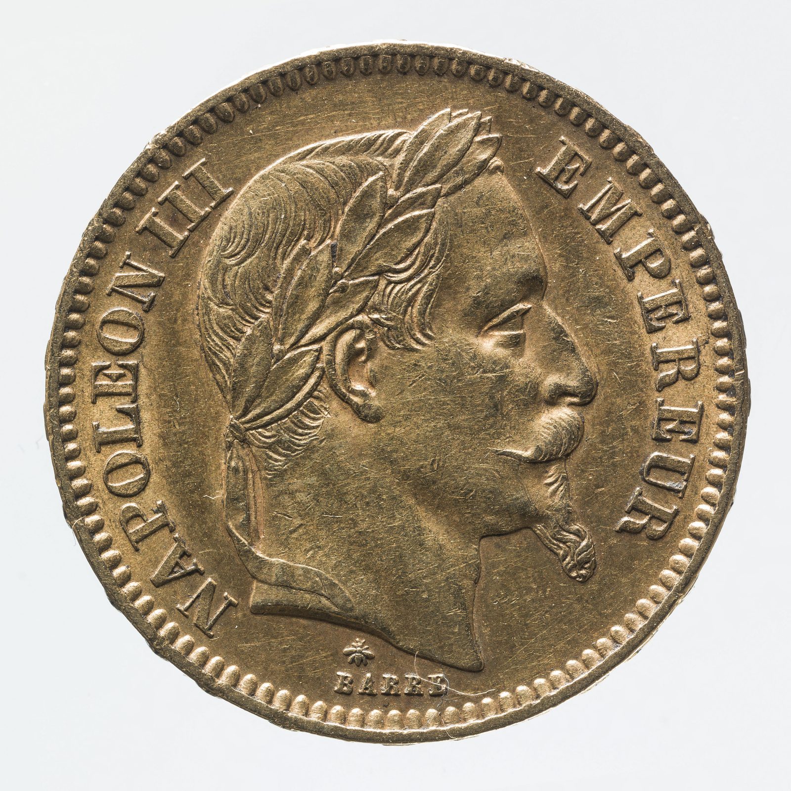 20 francs or Napoléon III tête laurée