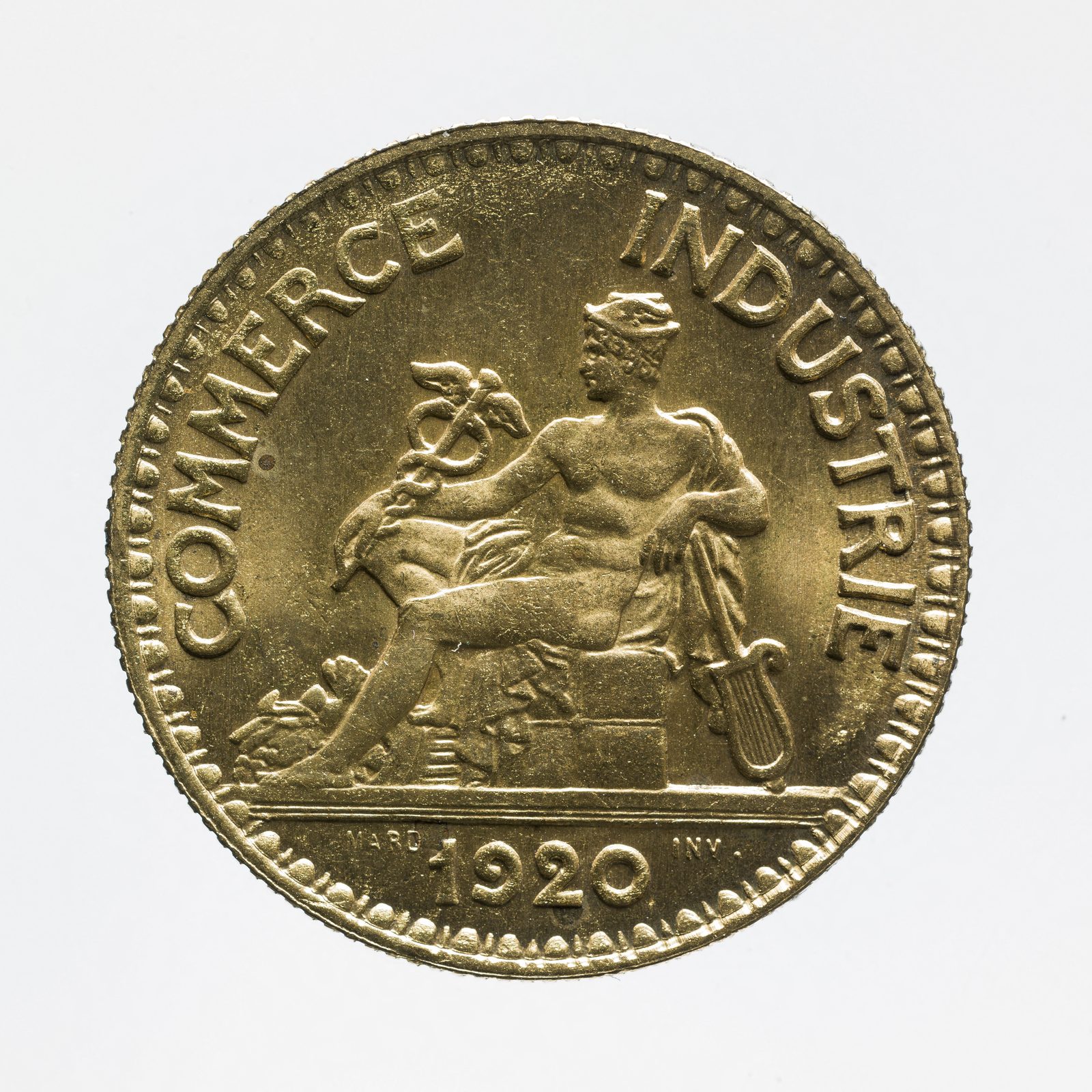 Avers du 2 francs Chambres de commerce 1923 : mention Bon pour 2 francs, monnaie de nécessité.