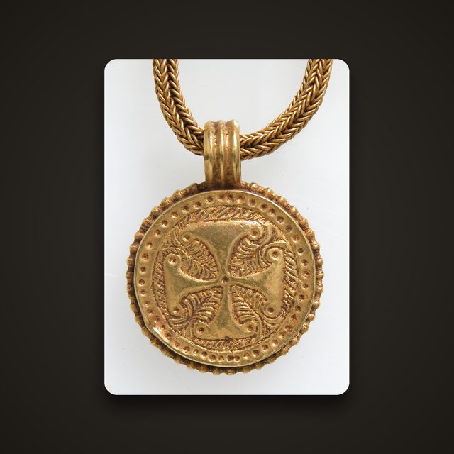 Pendentif or 18 carats