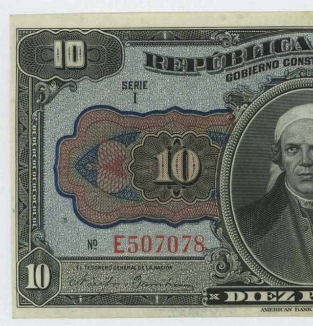 Avers de 1 peso Morelos (1960, Mexique), argent.