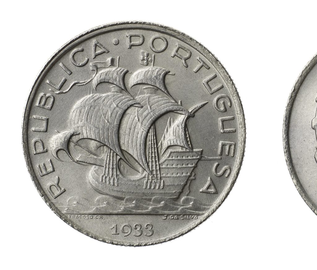 Avers de 5 escudos Portugal (1933, Portugal), argent.